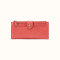Dunn Continental Wallet In Polished Leather - Pink Mirage- FOL
