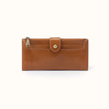 Dunn Continental Wallet In Polished Leather - Truffle