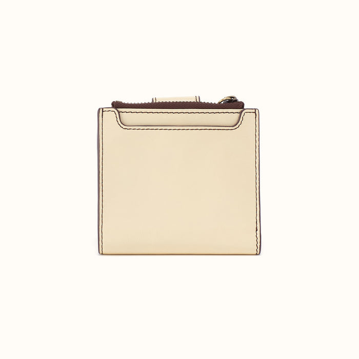Dunn Mini Wallet in Polished Leather - Butter Yellow