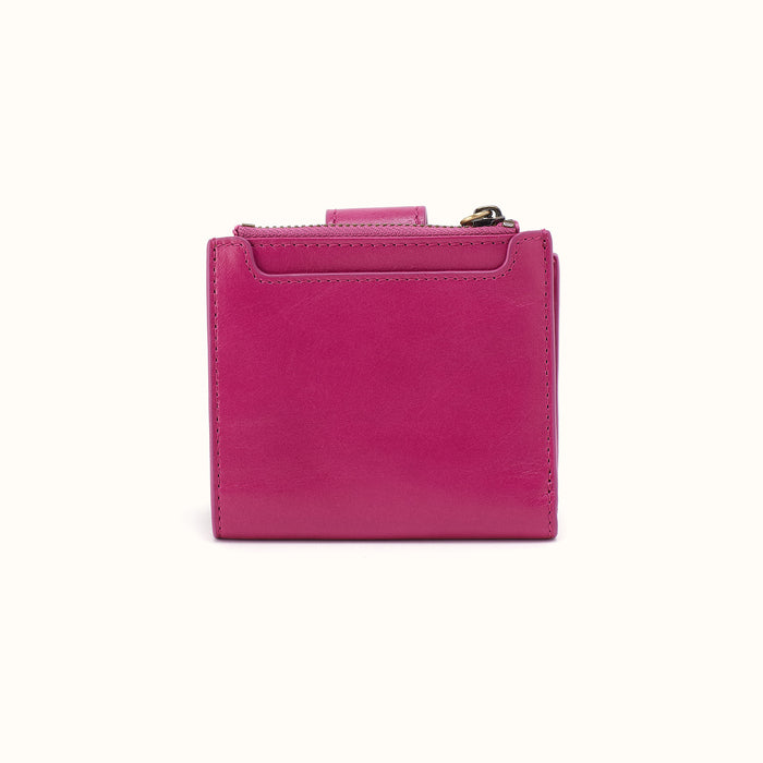 Dunn Mini Wallet in Polished Leather - Cactus Flower