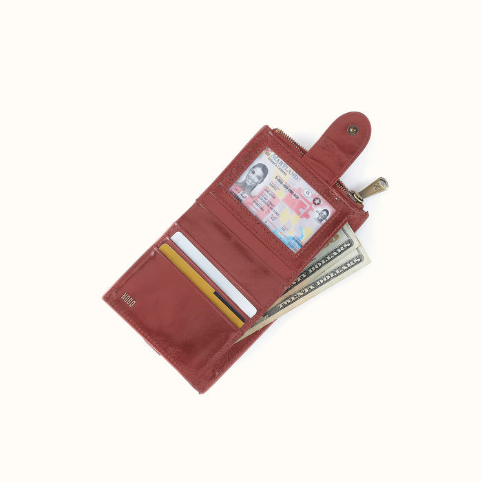 Dunn Mini Wallet In Polished Leather
