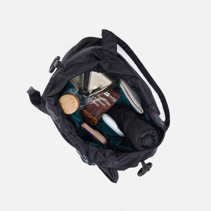 EASY DRAW Tote in CaRefiber recycled nylon - Teal