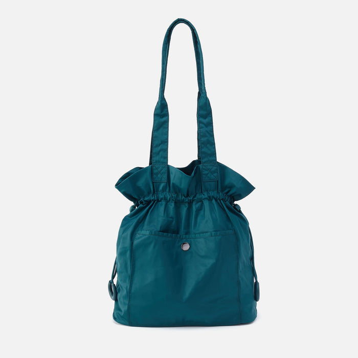 EASY DRAW Tote in CaRefiber recycled nylon - Teal