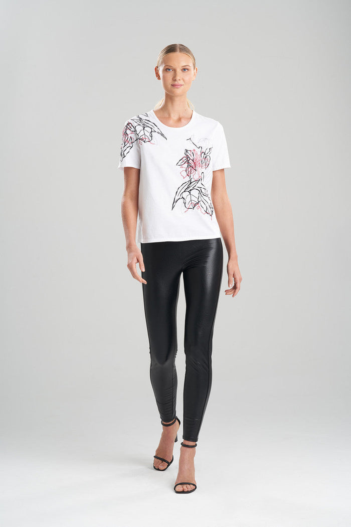 Embroidered Cotton T-Shirt