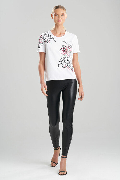 Embroidered Cotton T-Shirt