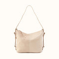 Emily Convertible Backpack In Buffed Leather - Frosted Pearl- FOL