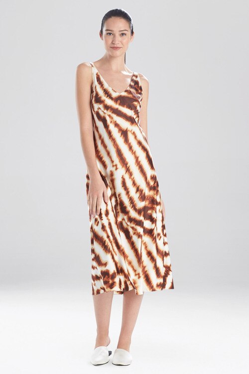 Ethereal Tiger Satin Gown