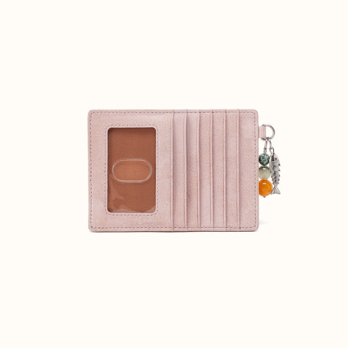 Euro Slide Card Case in Buffed Leather - Blossom- FOL