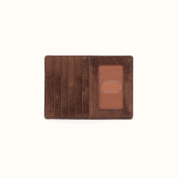 Euro Slide Card Case In Buffed Leather