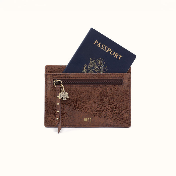 Euro Slide Card Case In Buffed Leather