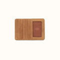 Euro Slide Card Case In Buffed Leather - Whiskey- FOL