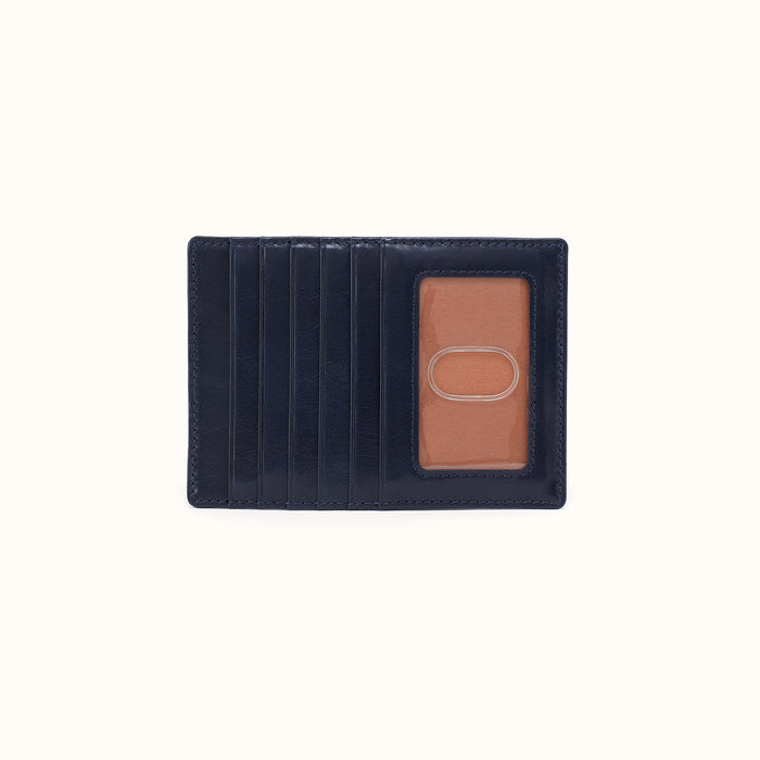 Euro Slide Card Case In Polished Leather