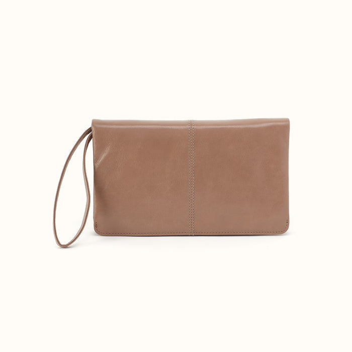 Evolve Wristlet In Polished Leather