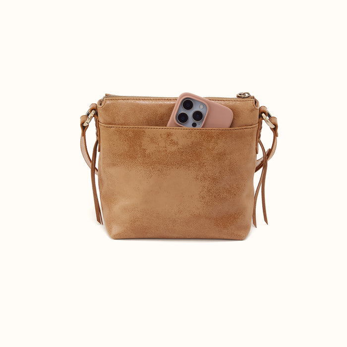 Expedition Crossbody in Buffed Leather - Whiskey