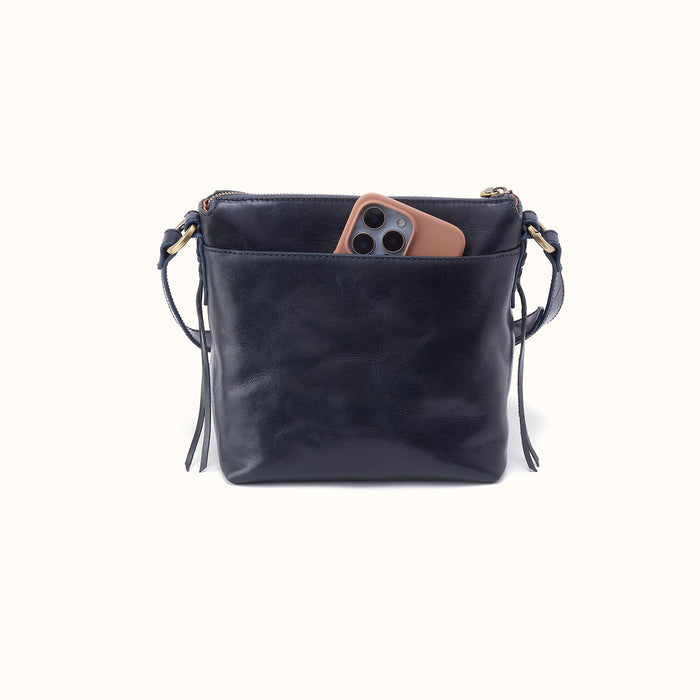 Expedition Crossbody in Patina Leather - Navy Horizon