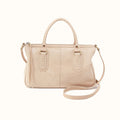 Expedition Satchel in Buffed Leather - Frosted Pearl- FOL