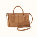 Expedition Satchel in Buffed Leather - Whiskey- FOL