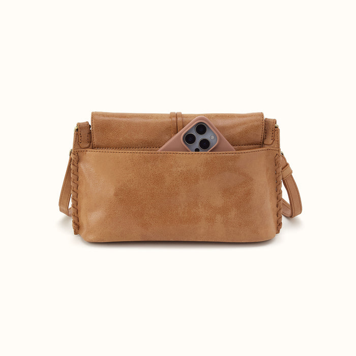 Expedition Shoulder Crossbody in Buffed Leather - Whiskey