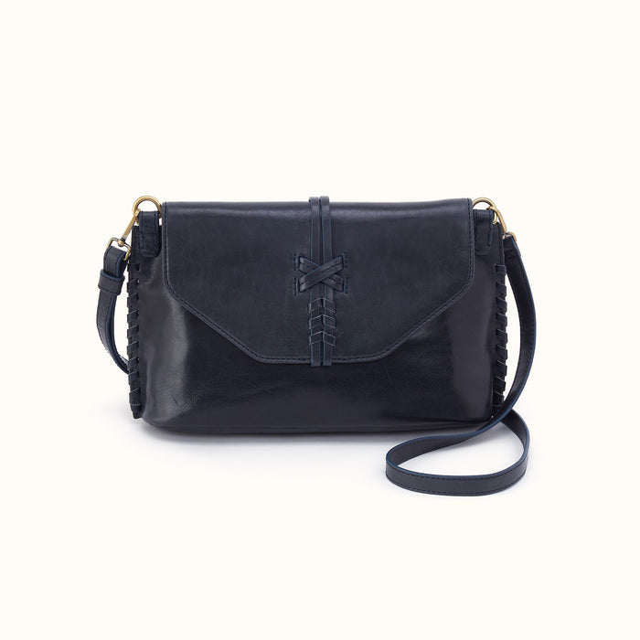 Expedition Shoulder Crossbody in Patina Leather - Navy Horizon- FOL