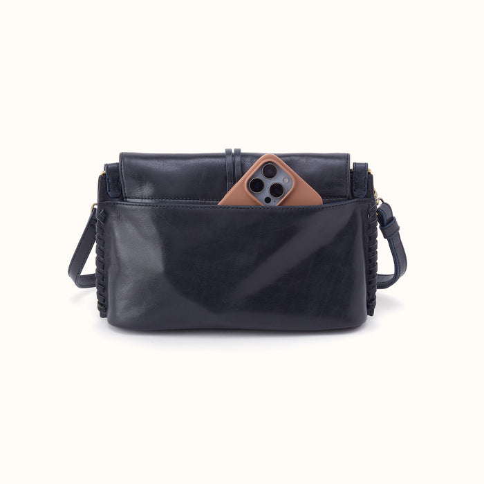 Expedition Shoulder Crossbody in Patina Leather - Navy Horizon