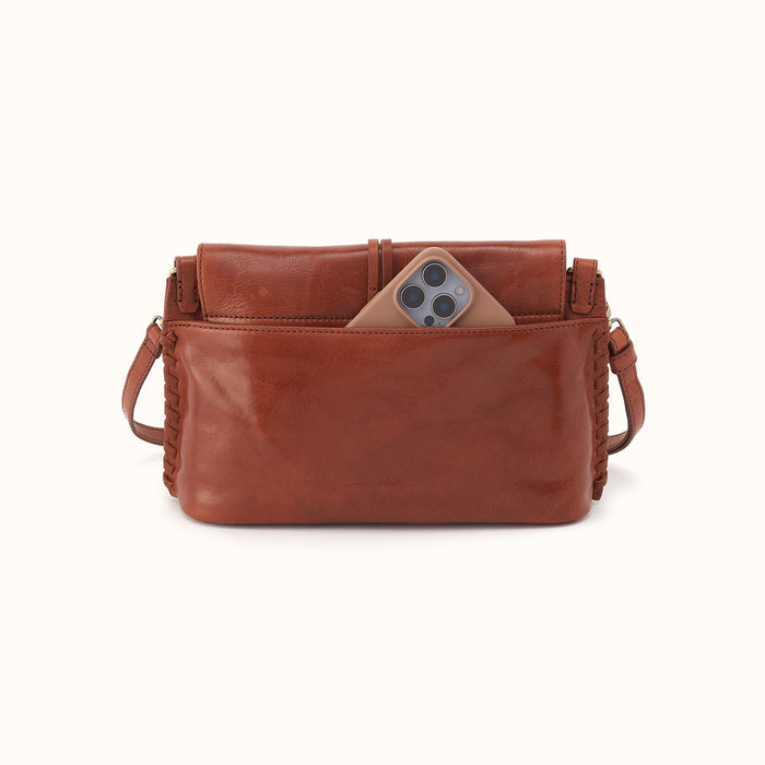 Expedition Shoulder Crossbody in Patina Leather - Pecan Ridge