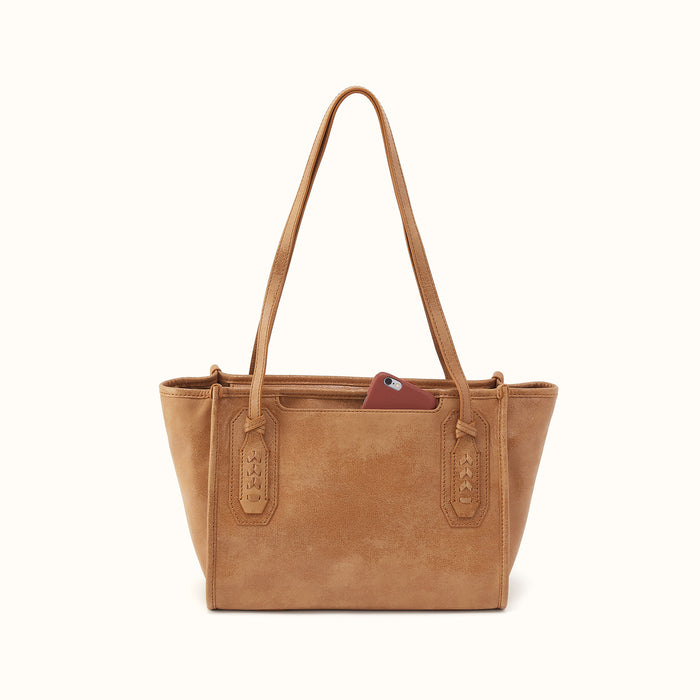 Expedition Small Tote in Buffed Leather - Whiskey