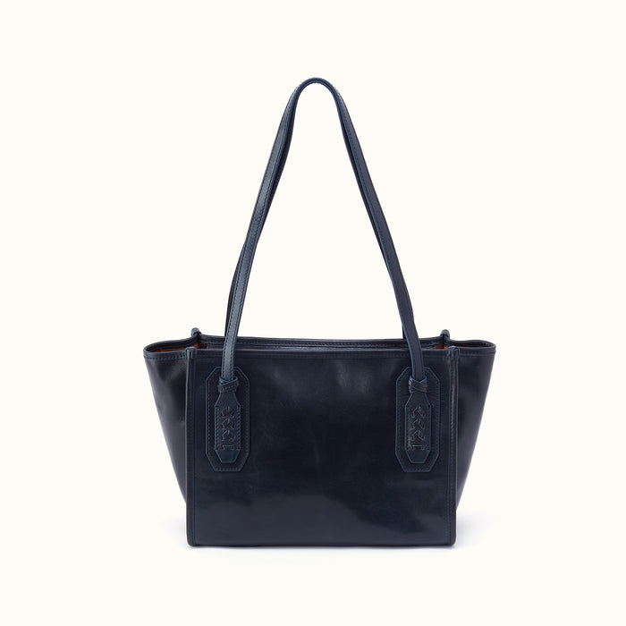 Expedition Small Tote in Patina Leather - Navy Horizon- FOL