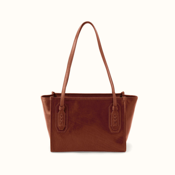 Expedition Small Tote in Patina Leather - Pecan Ridge- FOL