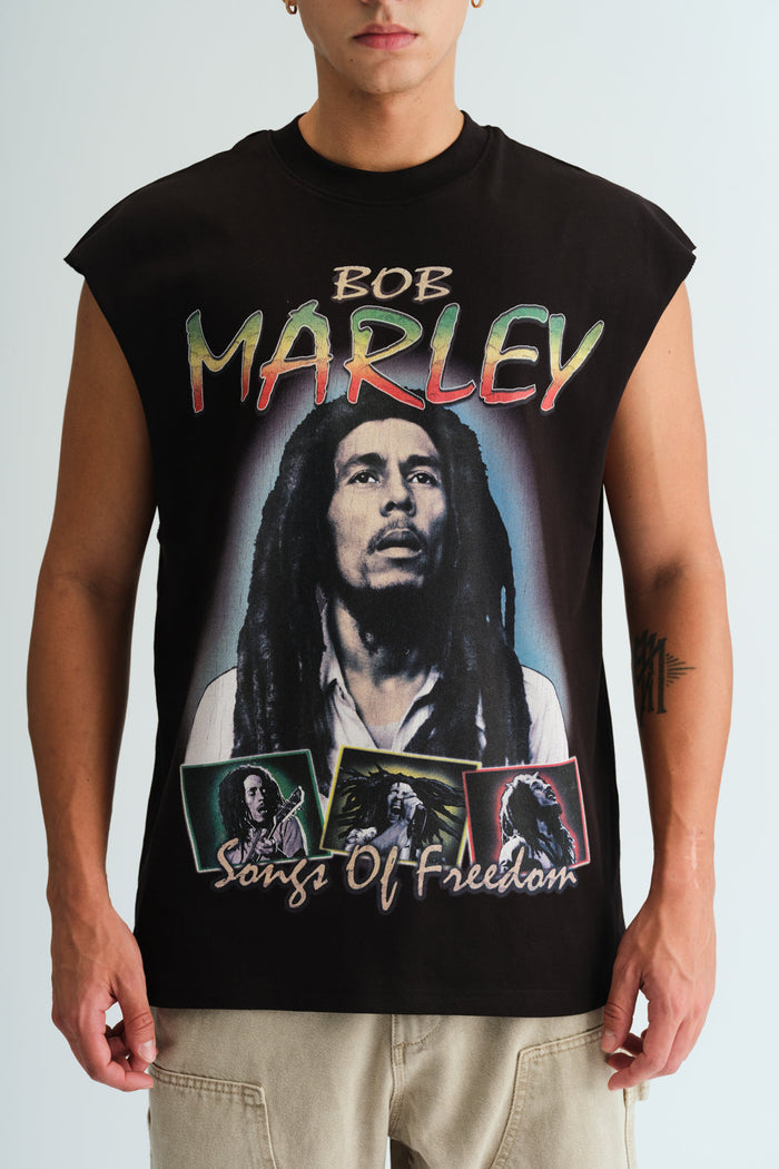 Faded Bob Marley Oversized Tank