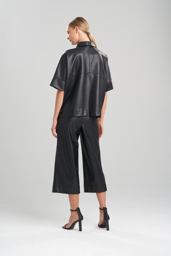 Faux Lambskin Crop Jacket