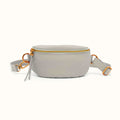 Fern Belt Bag In Pebbled Leather - Taupe- FOL