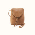 Fern Crossbody In Buffed Leather - Whiskey- FOL