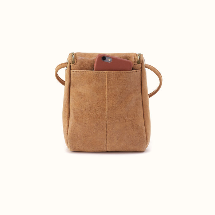 Fern Crossbody in Buffed Leather - Whiskey