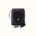 Fern Crossbody in Pebbled Leather - Black- FOL