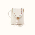 Fern Crossbody in Pebbled Leather - Coastal Cloud- FOL