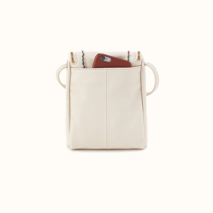 Fern Crossbody in Pebbled Leather - Coastal Cloud