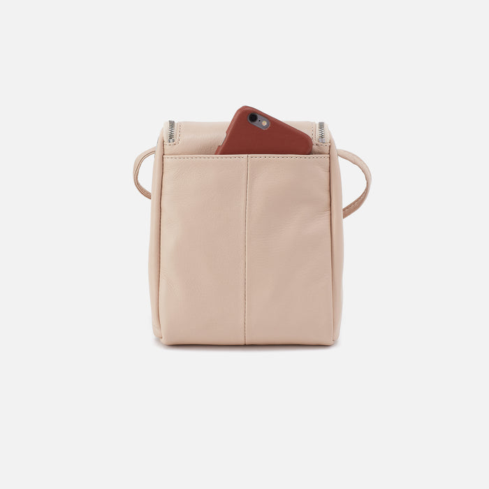 Fern Crossbody In Pebbled Leather - Stonewash