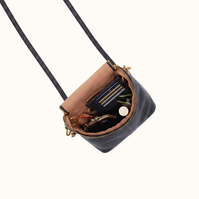 Fern Duo Crossbody In Pebbled Leather