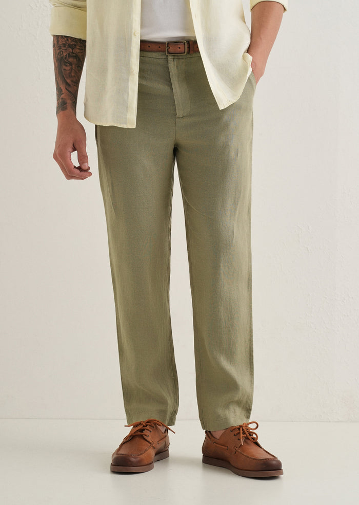 Fern Green Linen Pant