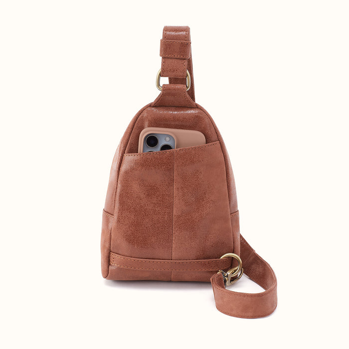 Fern Sling in Buffed Leather - Burnished Saddle
