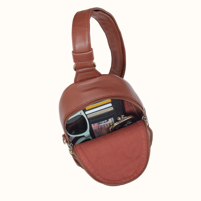 Fern Sling In Cloud Leather - Cocoa Bean