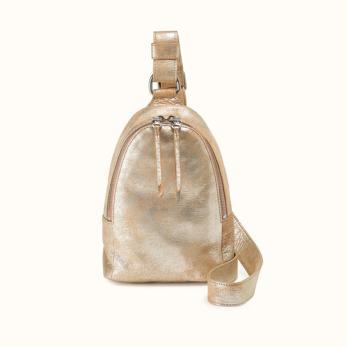 Fern Sling In Metallic Leather - Saddle Stardust- FOL