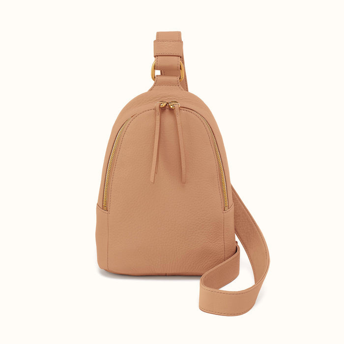 Fern Sling In Pebbled Leather - Sandstorm- FOL