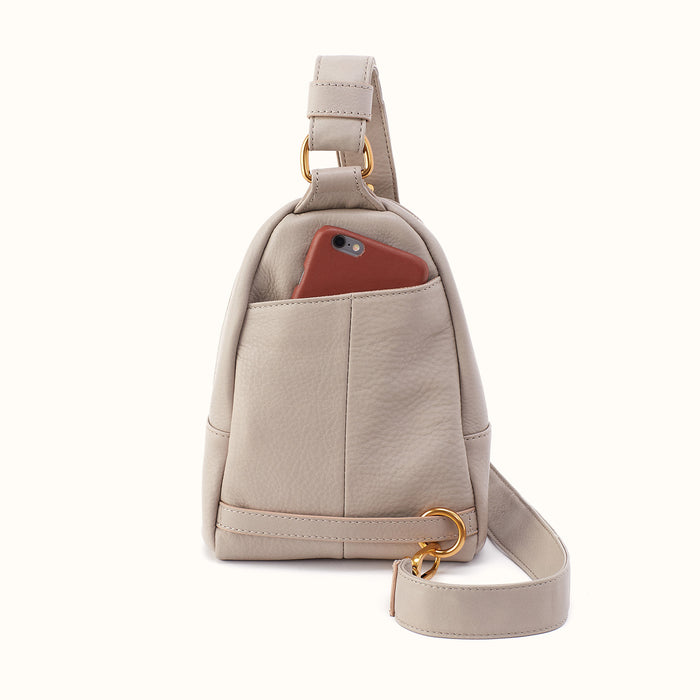 Fern Sling in Pebbled Leather - Taupe