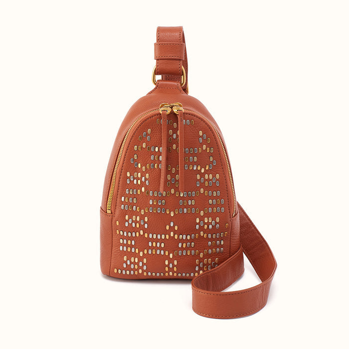 Fern Sling In Pebbled Leather - Warm Honey- FOL
