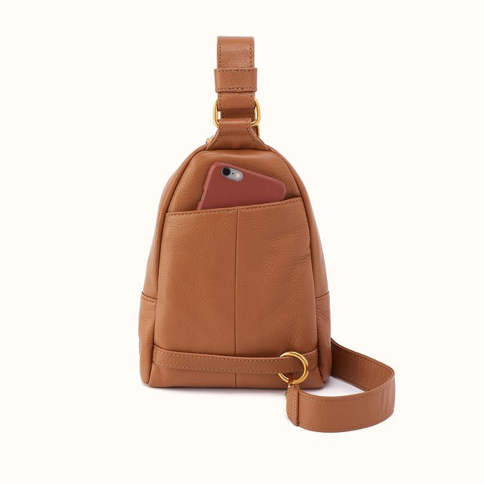 Fern Sling in Pebbled Leather - Warm Honey