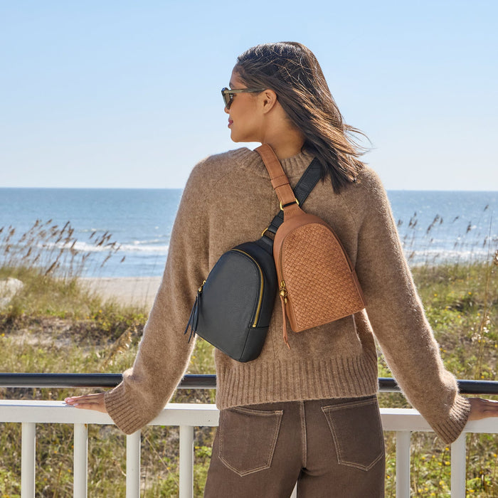Fern Sling In Washed Leather - Harvest Wheat