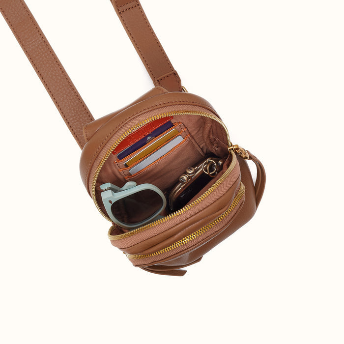 Fern Small Sling In Pebbled Leather