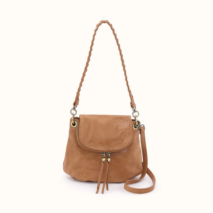 Fern Zip-Flap Crossbody In Buffed Leather