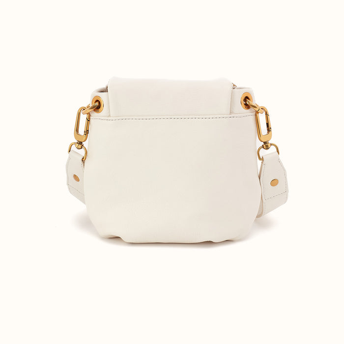 Fern Zip-Flap Crossbody in Pebbled Leather - Coastal Cloud